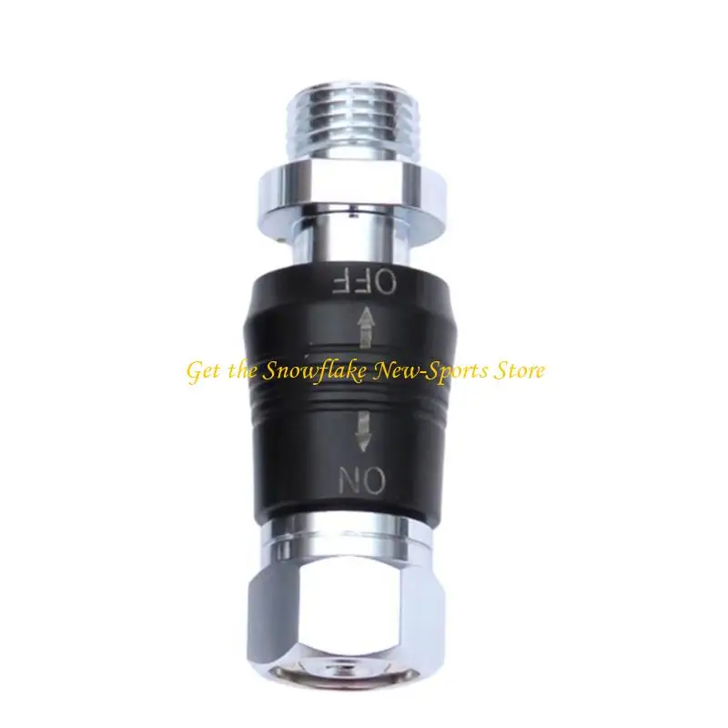 E56D Quick Interfaces Push Valves Connector Scubas Diving Regulator Adaptor With Switches