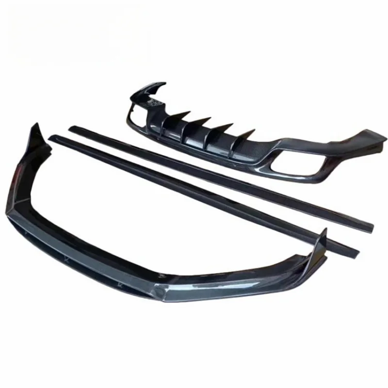 High Quality Carbon Fiber Lip Spoiler Diffuser Upgrade Mod Accessories For Luxury Hatchback Vehicles