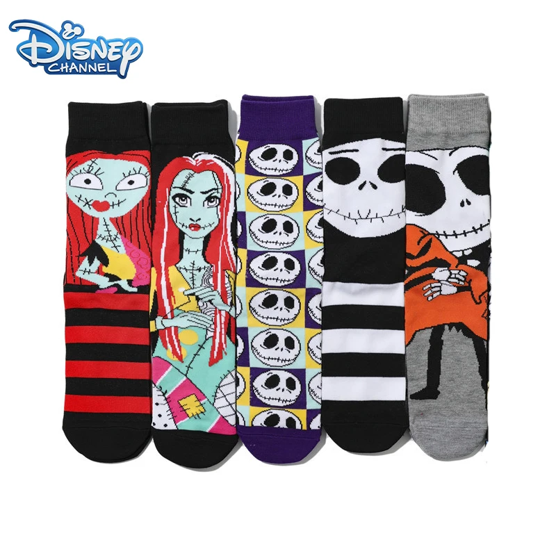 

The Nightmare Before Christmas Jack Skellington Sally Sports Sock Cosplay Socks Unisex Costume Accessories Sock Halloween Props