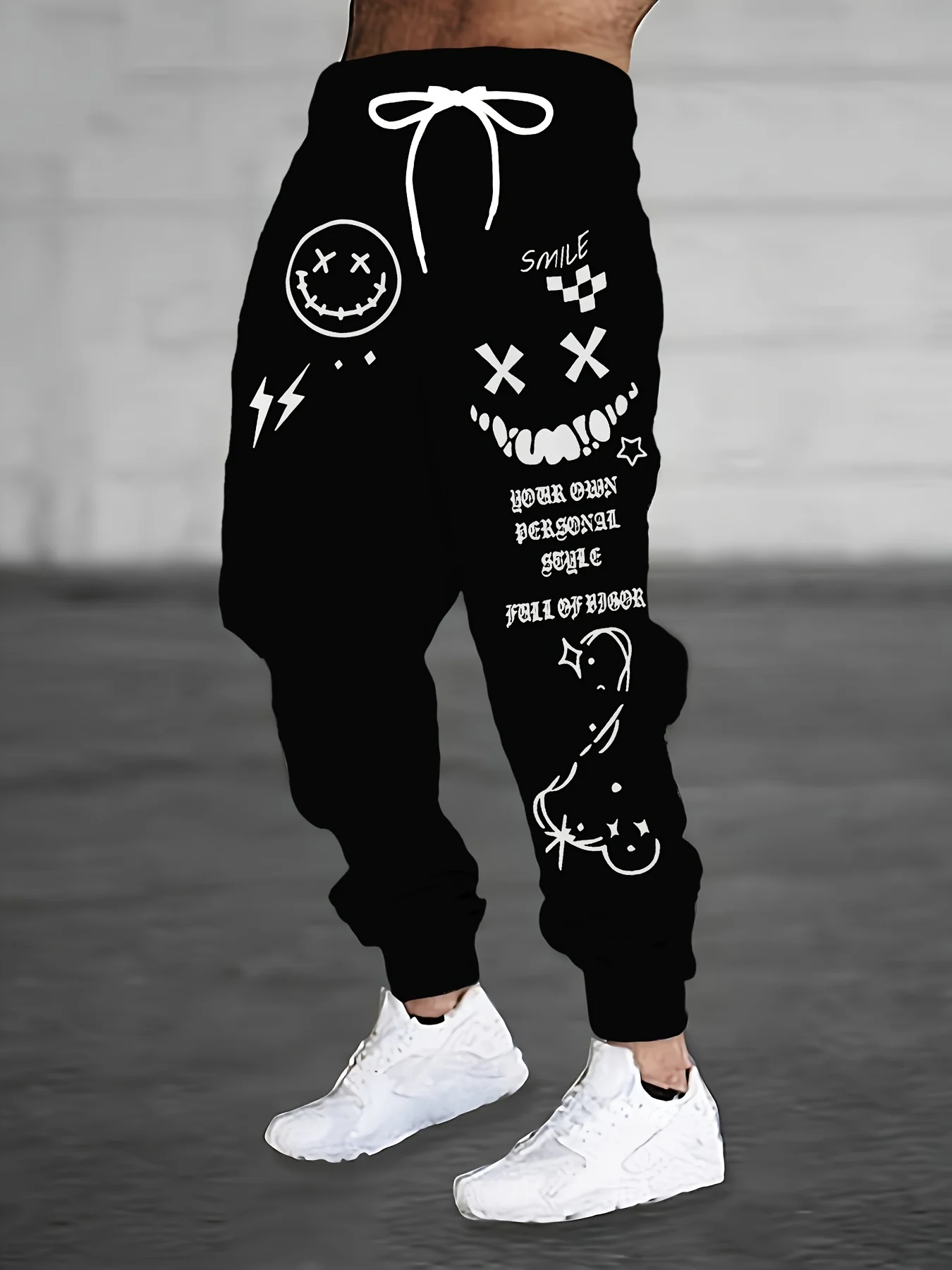 

The new men's trousers for Spring and Autumn 2025 are casual and fashionable with letter-printed streetwear