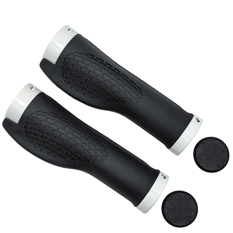 PE Gummi MTB Fahrrad Griffe Lenker Abdeckung Gummi Weiche Anti-Skid Fahrrad Grip Legierung Lock Bar BMX Griff Manschetten radfahren Zubehör
