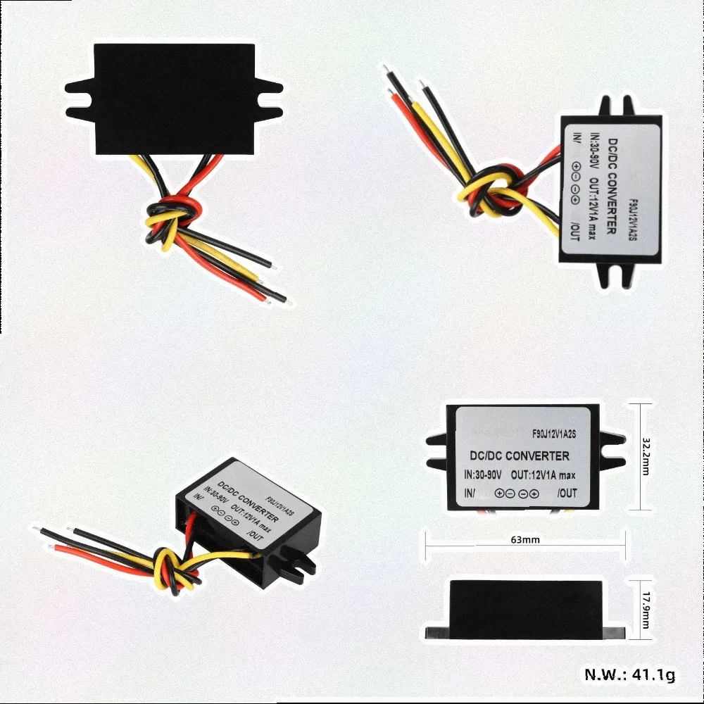 For Electric Bicycles Electric Scooter Adapter 30V To 90V Converter For Vehicle Accessories Wide Input Range 30-90V