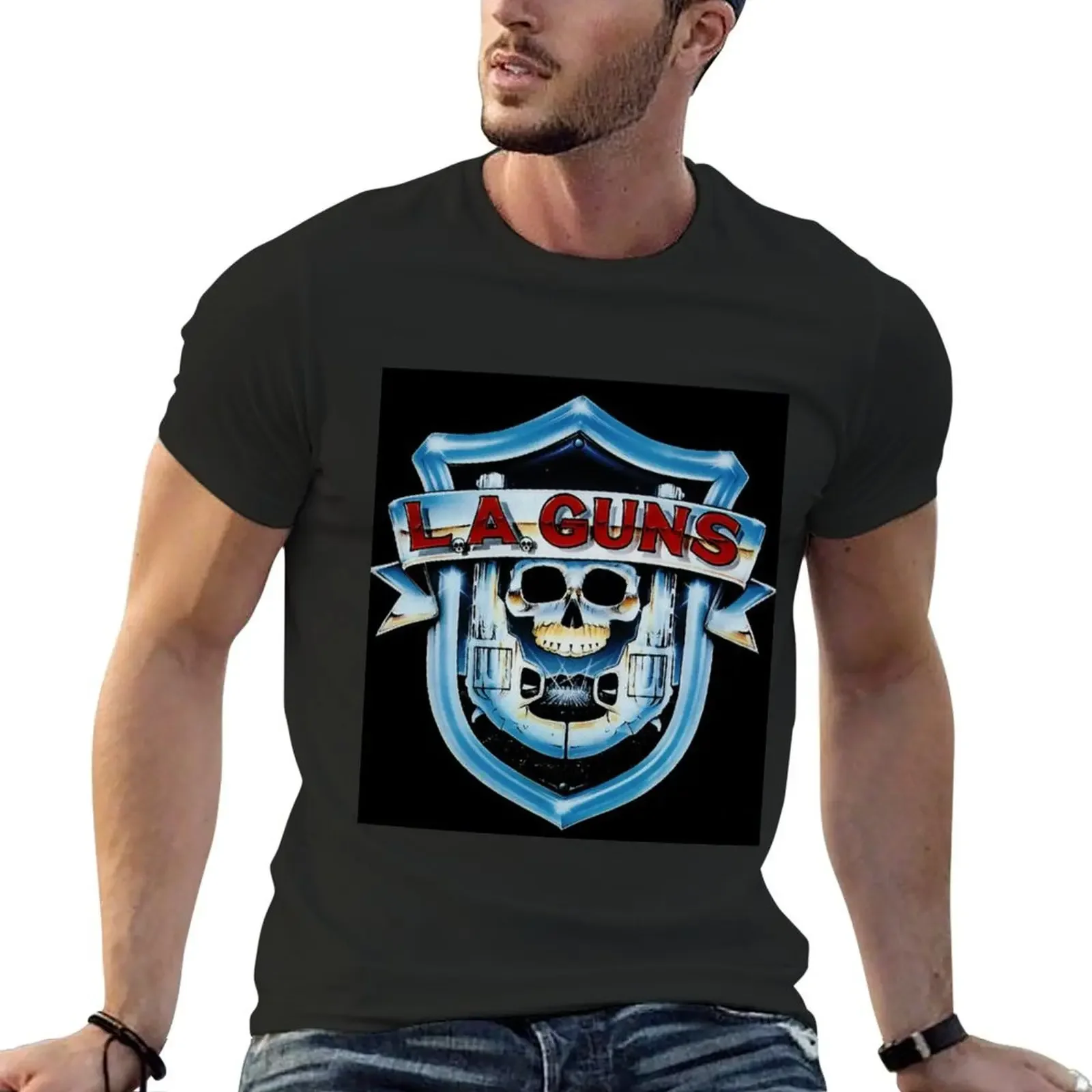 

L.A. GUNS BEST SELLER T-shirt animal prinfor boys oversized korean fashion mens cotton t shirts