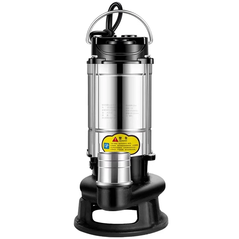 

Насос для сточных вод из нержавеющей стали, устойчивый к засорам, для дренажа сточных вод на фермах, быстро измельчает ветки/картон, без засоров