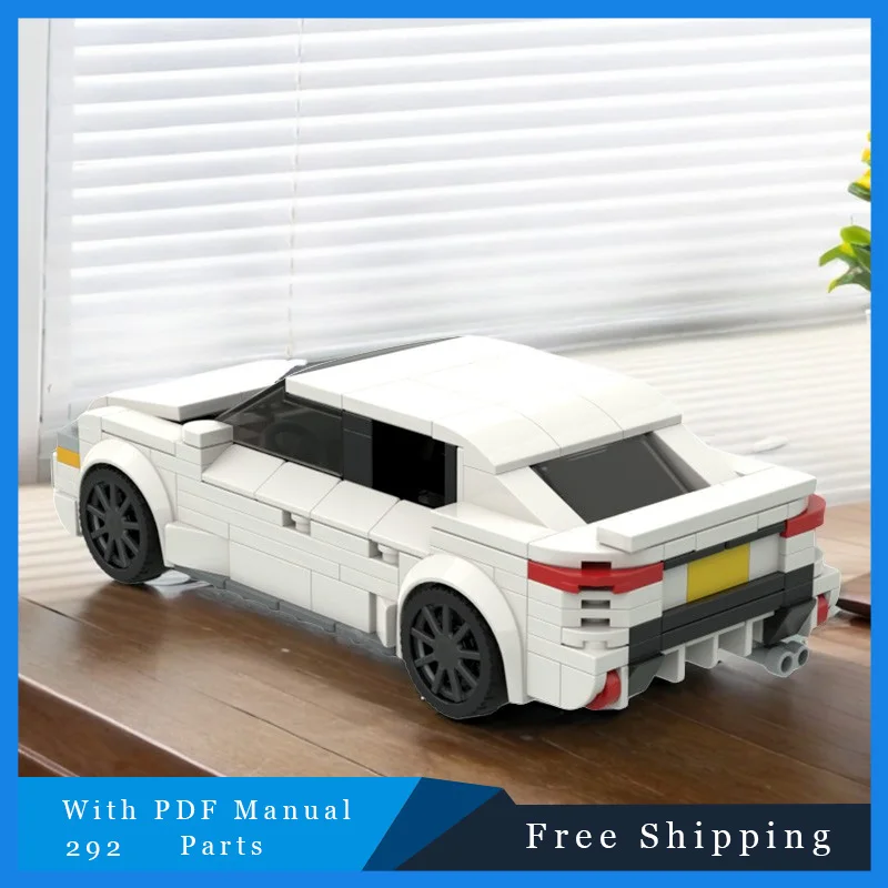 292 PCS Città Fresco e Squisito Supercar Modulare Bianco Per Bambini Assemblaggio FAI DA TE Building Block Modello di Auto Giocattolo Regali Di Natale 2025