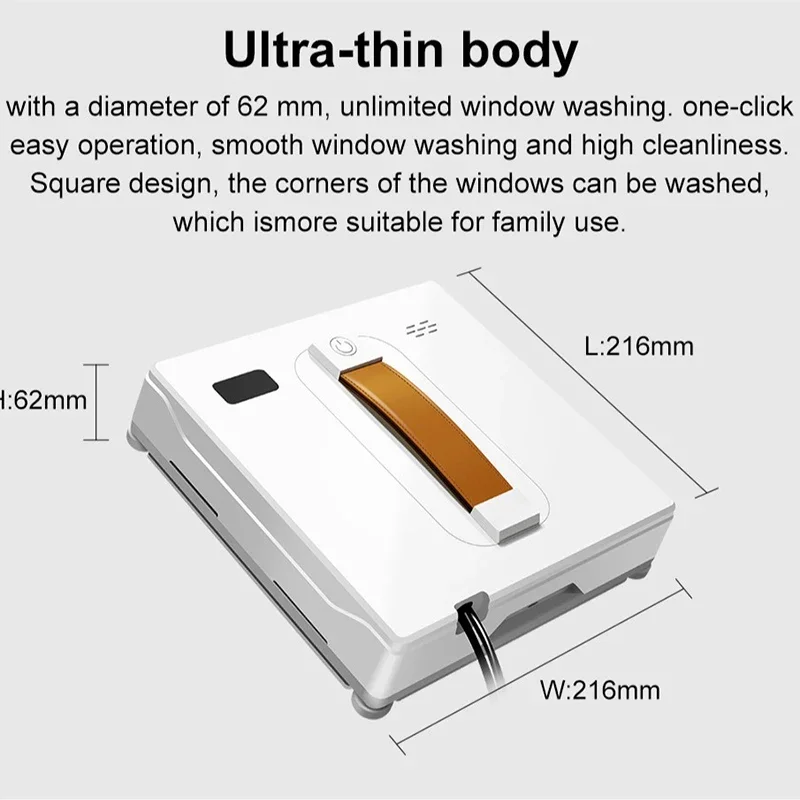 WD8 Robot Window Vacuum Cleaner,Dual Water Spray,Laser Sensor,Smart Home Glass Wall Wet Dry Cleaning ,APP&Remote Control