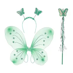 Fashion Butterfly Wings Fairy Wand Dressing Up Girl Ladies Fancy Dress Set Princess Hair Hoop