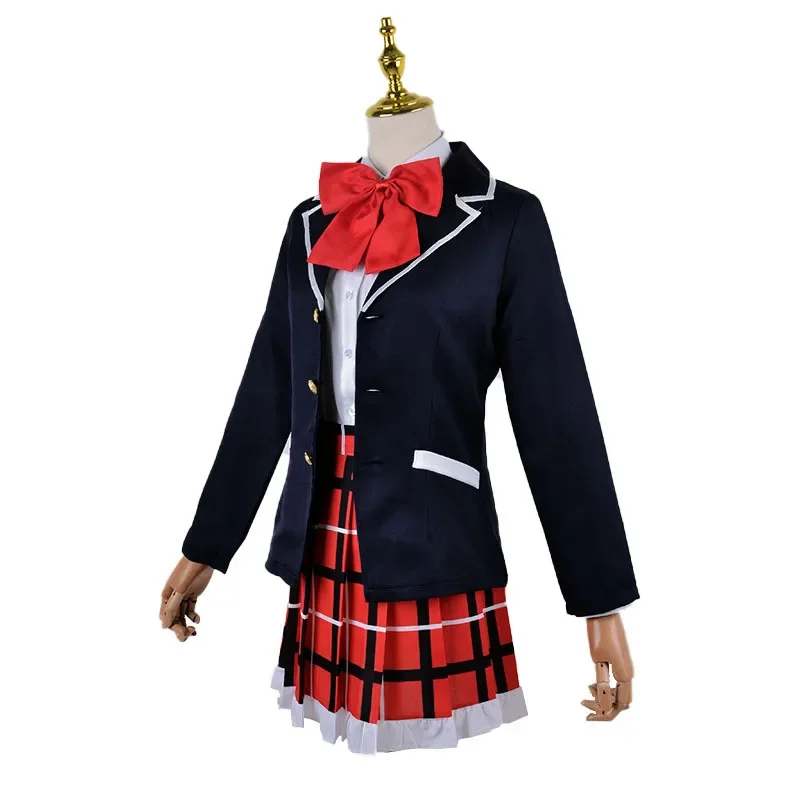 Anime Love Chunibyo Other Deluvoltage Cosplay pour femme adulte, jupes, costume, uniforme, Halloween, Gelultraviolet, Tokyo Anashi, Rikka, Deomori, Sanae