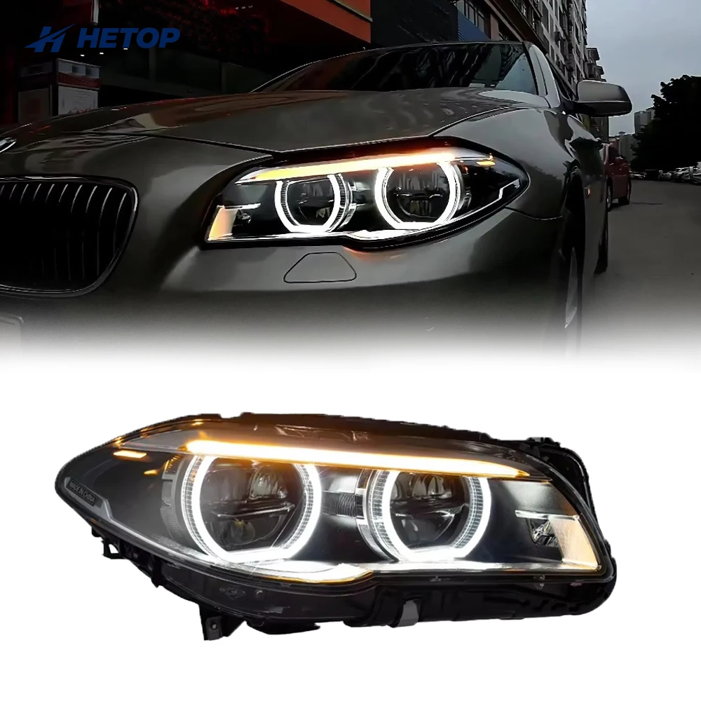 

Hetop 2PCS Car Styling Head Lamp for BMW F10 F18 LED Headlight 2010-2017 Front Light DRL Signal Automotive Accessory