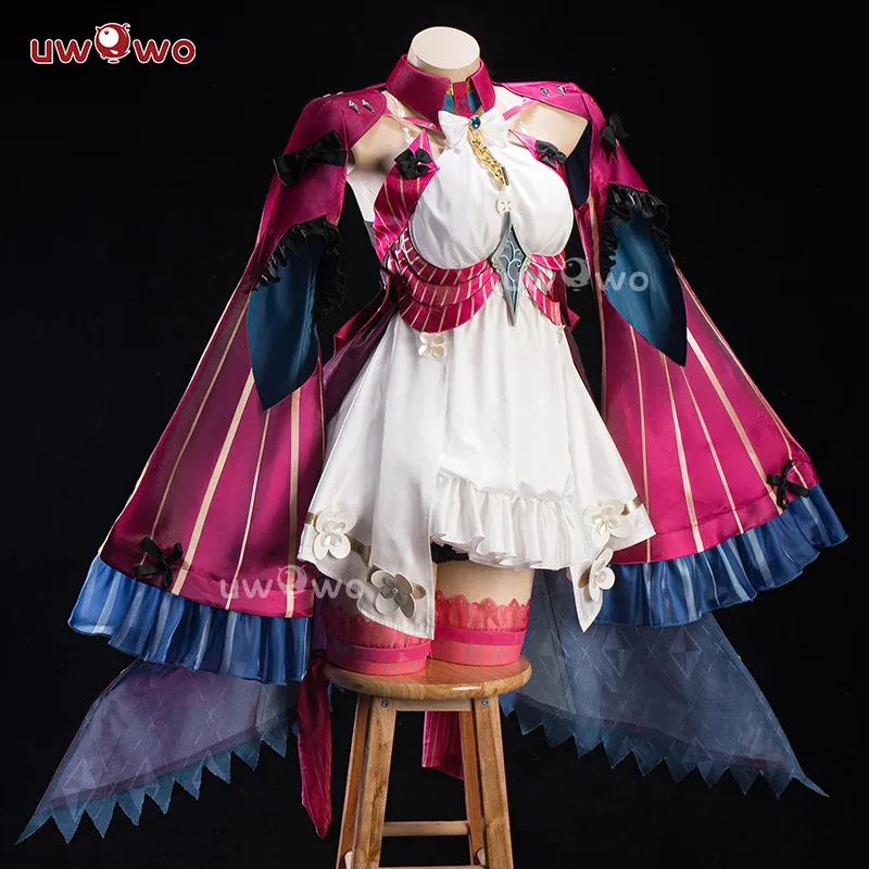 UWOWO Carlotta Gioco Cosplay Onde Wuthering WuWa Carlotta Montelli Costume Cosplay Costume di Halloween