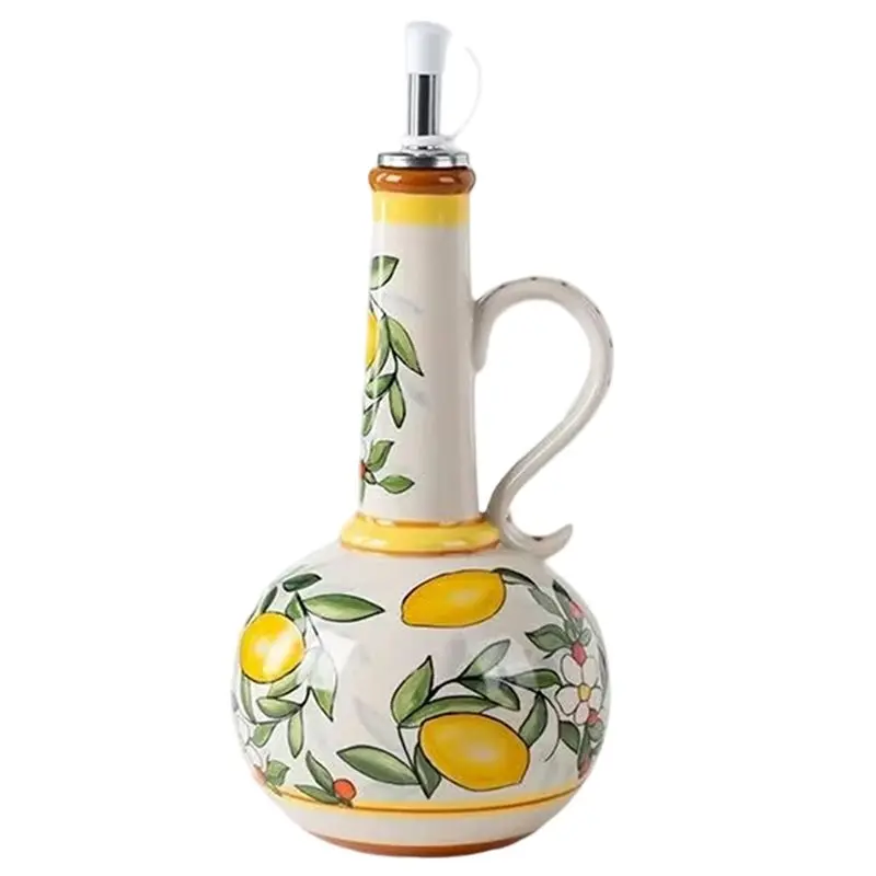 

A53Q-Oil Vinegar Bottle Olive Oil Bottle Kitchen Utensils Seasoning Bottle Soy Sauce Leak-Proof