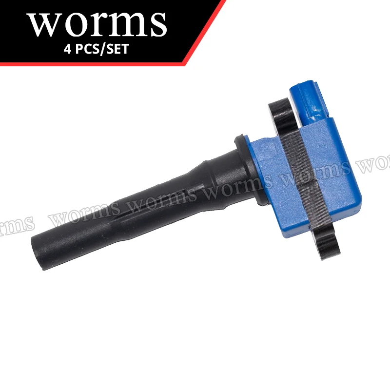 Worms High Performance Ignition Coil Upgrade Coil 4pcs Set For Mitsubishi Minicab Bravo 3G83 MD346383 катушка