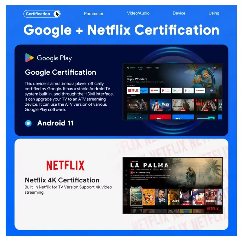 MECOOL KT2 DVB-T2 Android 11 TV Box Amlogic S905Y4-B BT5.0 Google Netflx معتمد ATV 100M 2G + 32G WIFI 2.4G/5G 2T2R صندوق الوسائط