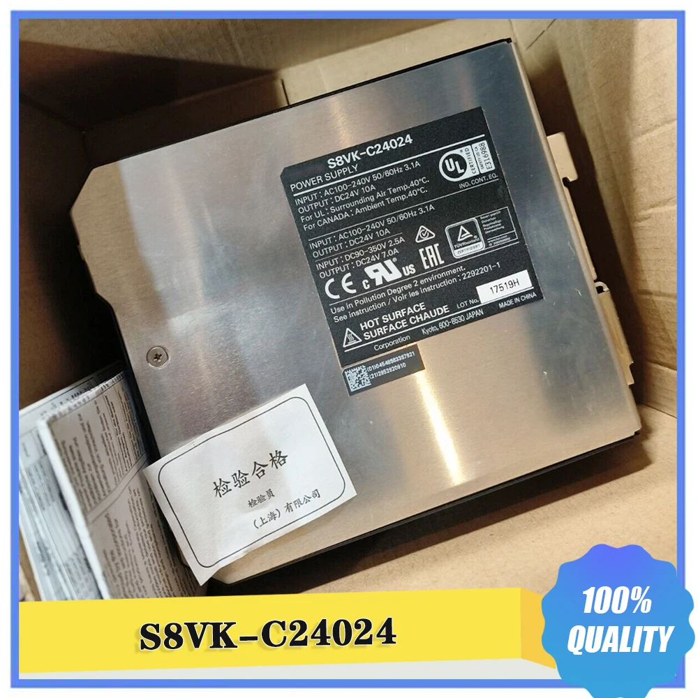 

S8VK-C24024 Switching Power Supply 240W/24V Output DIN-Rail Installation High Quality Fast Ship