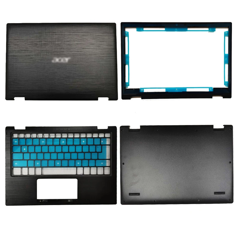 New For Acer Spin 1 SP111-33 N18H1 LCD Back Cover/Front Bezel/Palmrest/Bottom Case Laptop Housing Cover Case Black