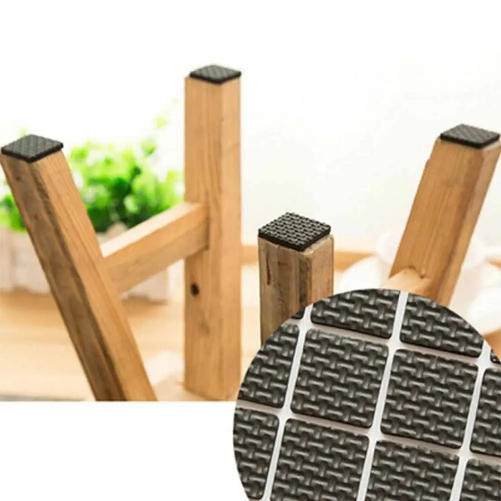 แฟชั่นตู้ Anti SLIP Protectors MAT ตาราง Self Adhesive เก้าอี้ขา Protector แผ่นรองพื้นแผ่นฟุตแผ่น