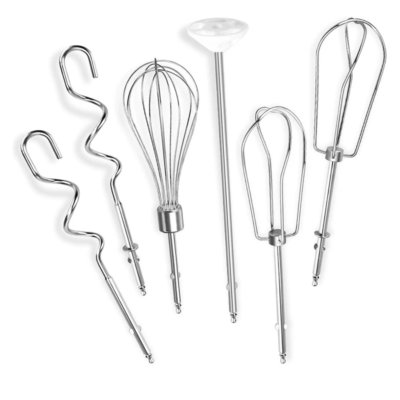 T99C-Hand Mixer Beaters For Cuisinart Stainless Steel Left And Right Turbo Style Beaters,Wire Egg Whisk,Liquid Blending Rod