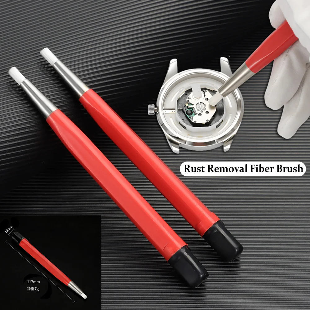 

1pc Watches and Electronics Rust Removal Scratch Brush Pen Little Rust Remover Cleaning Tool with Fiberglass Tip for Watchmakers