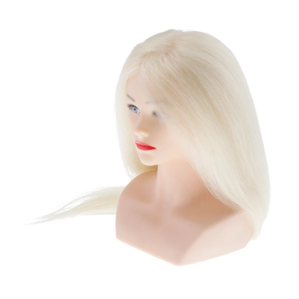 Salon Styling Cutting Mannequin Head Dolls Cosmetology Female Mannequin Hairdressing Styling Training Head 27 Inch