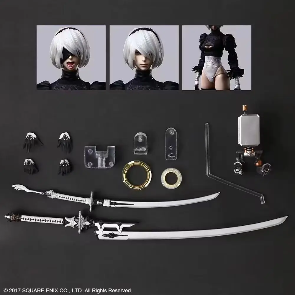 

PLAY ARTS PA Moveable NieR Figura Automata 2B Poseable Figure Model