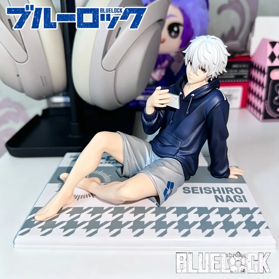 2026 BLUE LOCK Actionfiguren Nagi Seishiro Anime Figur Sitzende Figurine PVC Sammlermodell Kinderpuppen Spielzeug Geschenke