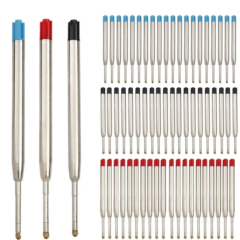 Imagem -02 - Caneta Esferográfica Recargas para Canetas Parker Azul Vermelho Hastes de Tinta Preta para Escrever Papelaria de Escritório Longth 3.5 99 mm 50 Pcs