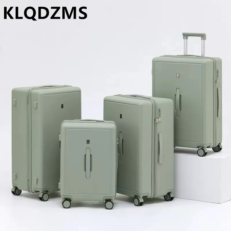 

KLQDZMS 20"24"26"28 Inch Cabin Suitcase Large Capacity Trolley Case ABS+PC Boarding Case Universal Wheel Rolling Luggage Bag