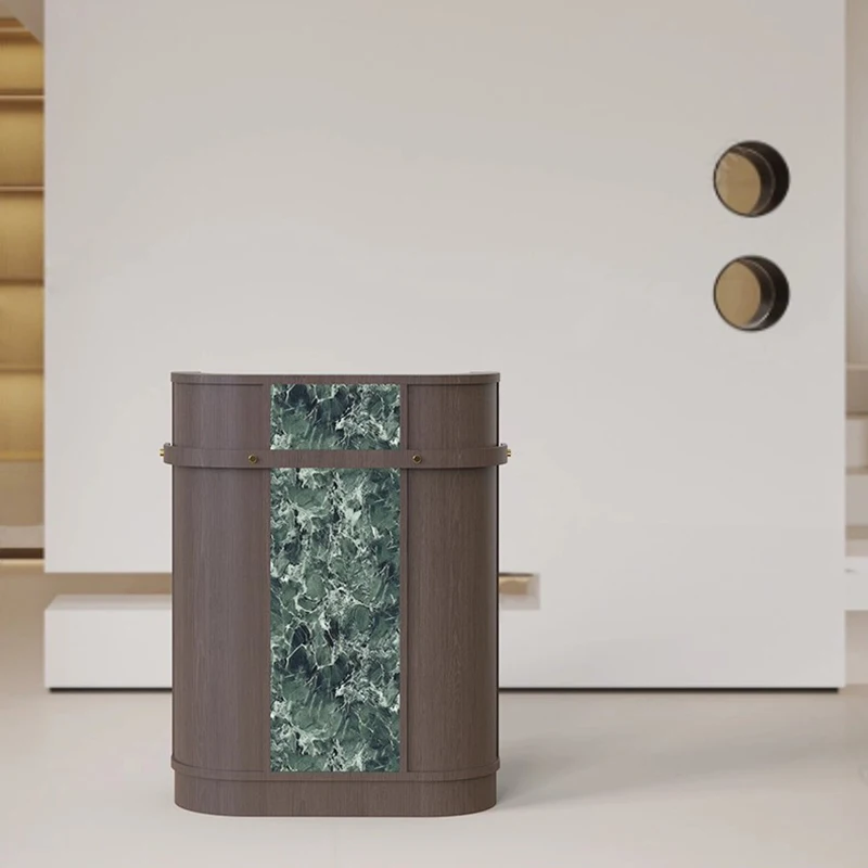 Elegant Salon Reception Desks Welcome Front Desk Commericial Reception Desks Counter Light Luxury Schreibtisch Office Furniture