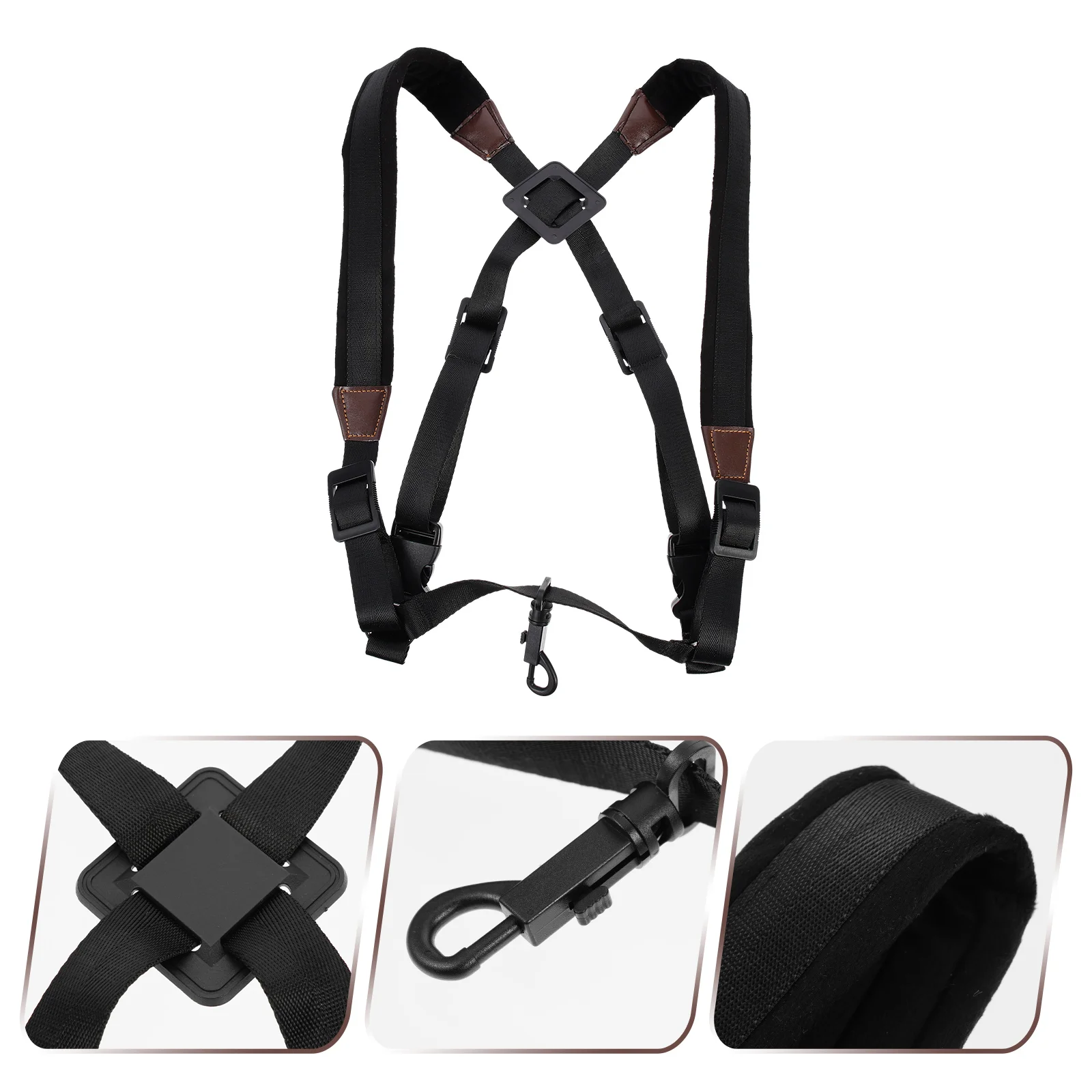 Saxophone Strap Nylon Kids Dedicated Chest Accessory Black Shoulder Replacement Child