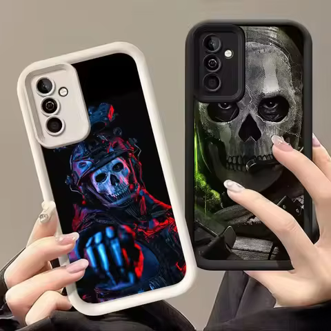 Skeleton Call Of Game Duty For Samsung Galaxy Case S24 S23 S22 S21 Ultra Plus Fe A55 A54 A53 A52 A35 A25 A15 5G Phone Y2k Cover