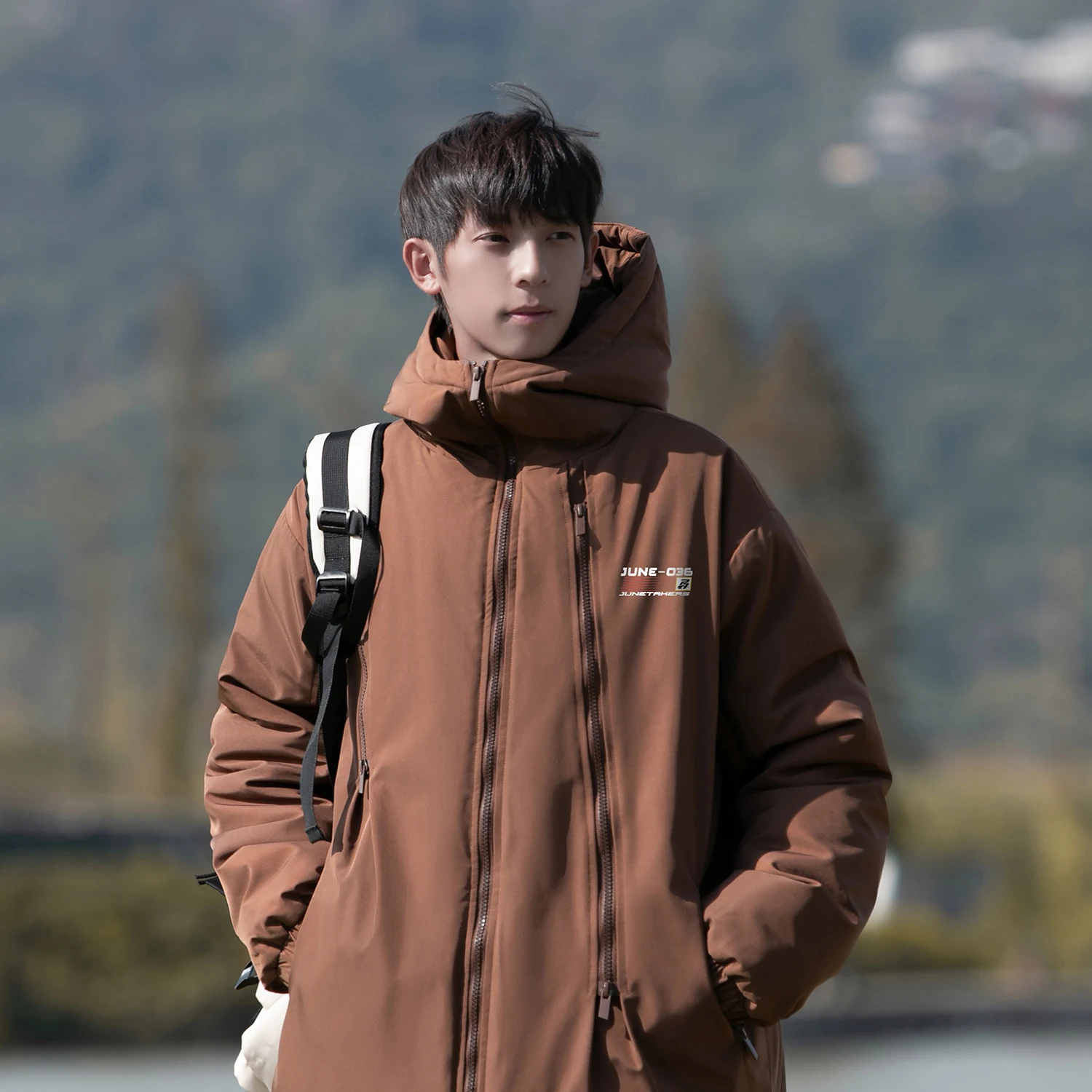 

Утепленная зимняя куртка мужская в американском стиле, рабочая одежда, хлопковое пальто, молодежная, свободного кроя, на молнии, теплая