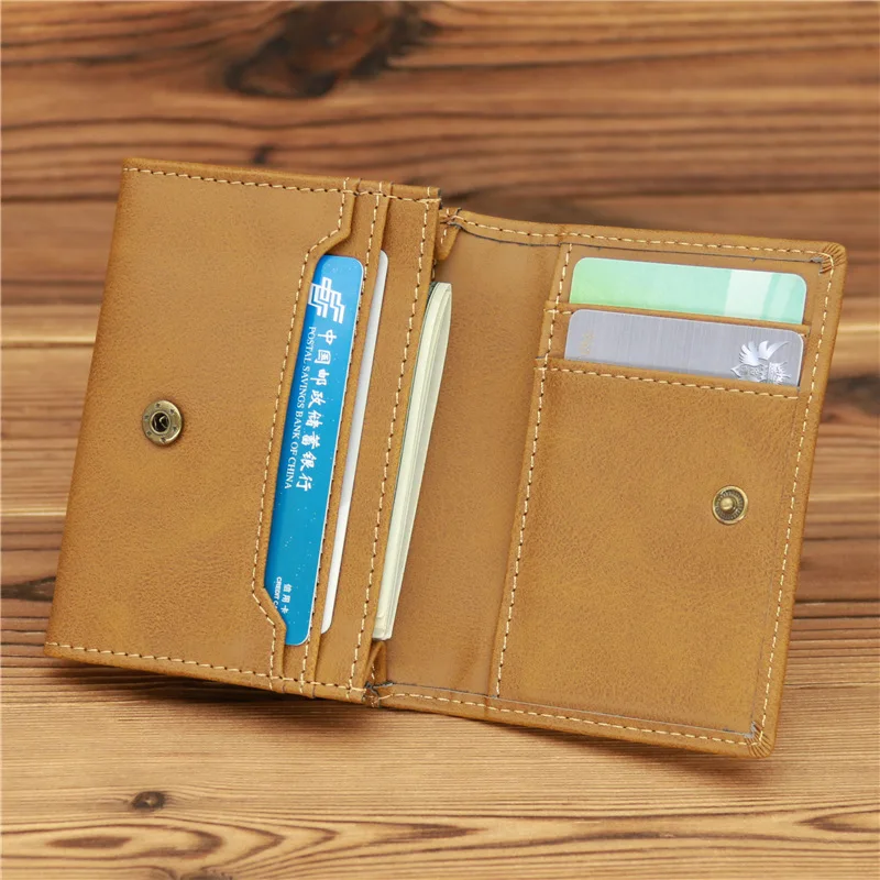 

Credit Card Holder Wallet Men Women RFID PU Leather Bank Cardholder Case Vintage Leather Wallet with Money Wallet