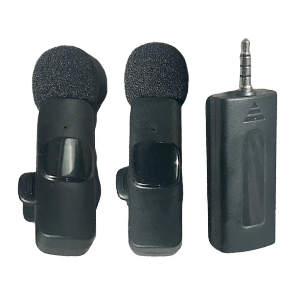 Wireless Mic For Camera Live Streaming Mic Full Compatibility High-Density Spray-Proof Sponge Noise Reduction Technology