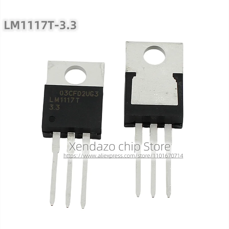 10pcs/lot  LM1117T-3.3 LM1117T 1117T TO-220 package Low dropout regulator chip