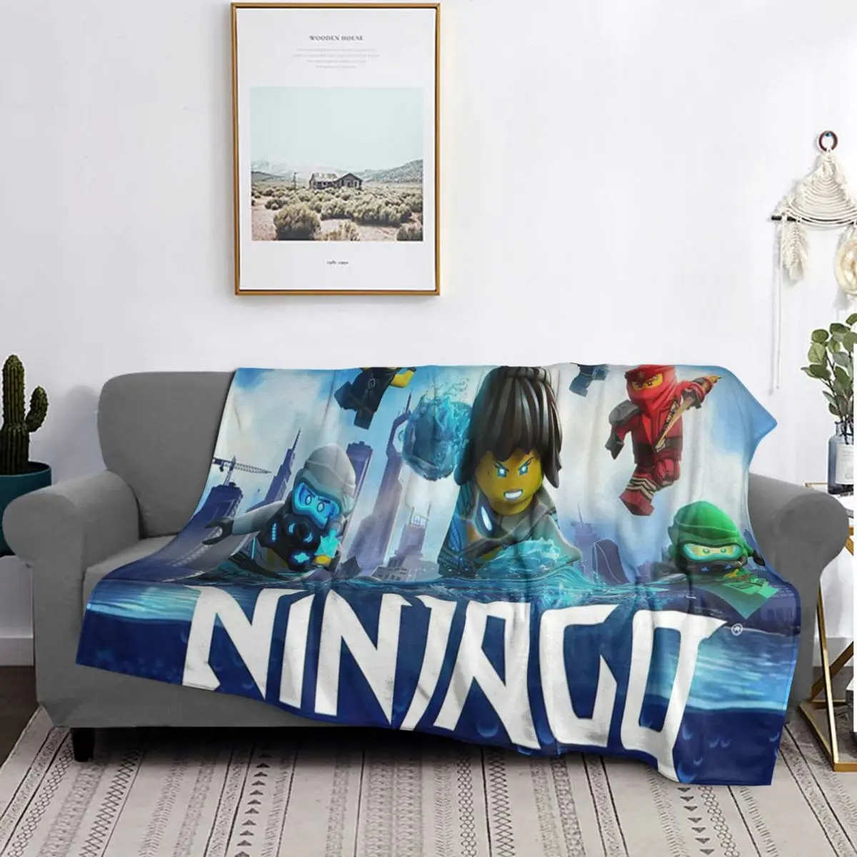 Manta Ninjagos de franela suave y cálida, ropa de cama para cama, sala de estar, Picnic, viaje, hogar, sofá