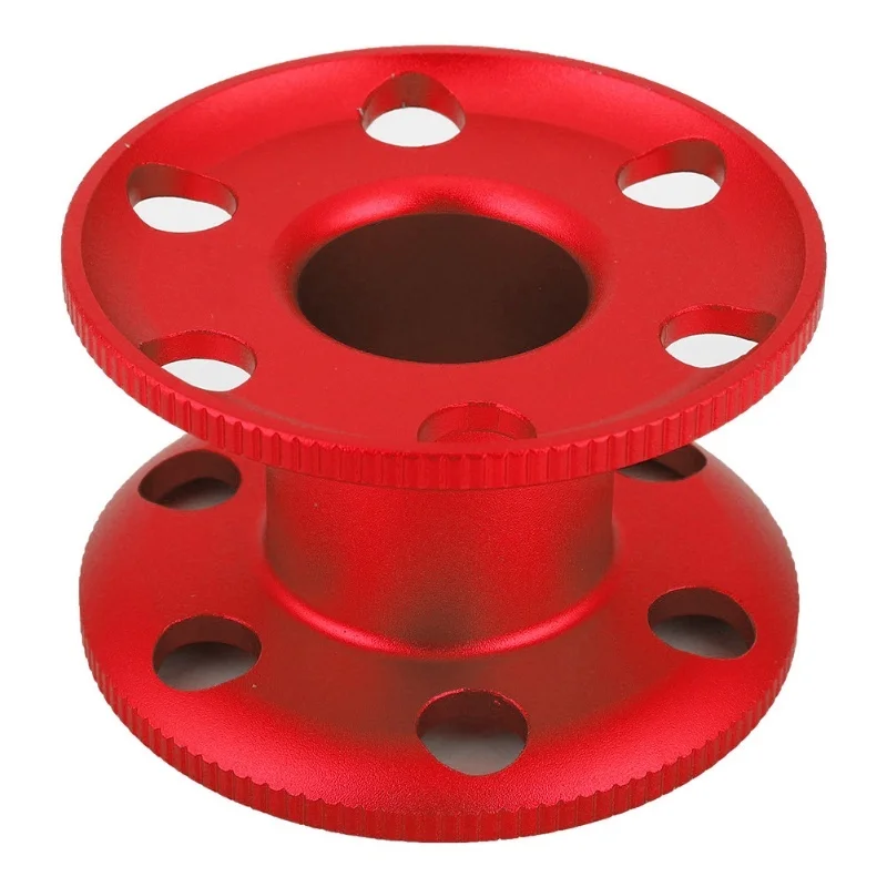 

Aluminum Alloy Scuba Diving Finger Spool Reel Diver Underwater Snorkeling Accessory(Red)