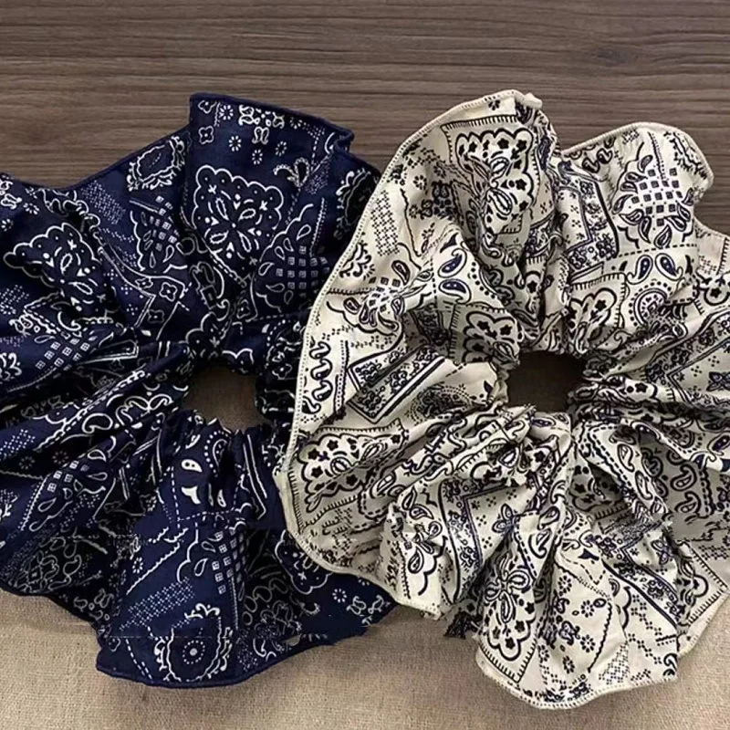 

Palace Retro Ethnic Style Scrunchies Women Elastic Hair Rubber Bands Accessories Tie Hair Ring Rope Headdress Headwear Ornament