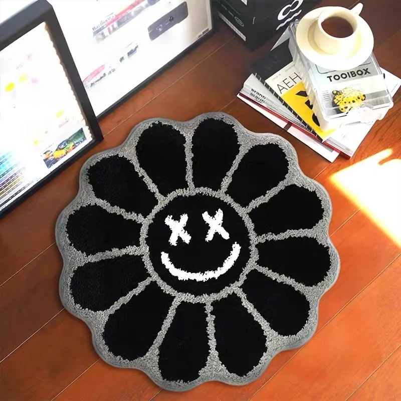 

Kawaii Подсолнух аниме ковер скандинавский противоскользящий напольный коврик мультфильм впитывает воду коврик многофункциональный кухонный дверной коврик Декор для гостиной