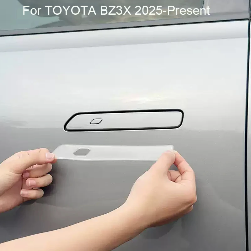 

4PCS Car Door Drip Glue Handle Cover Anti Scratch Waterproof Durable For TOYOTA BZ3X 2025-Present Auto Exterior Accessories