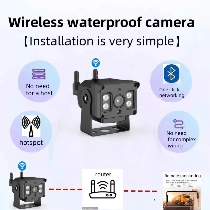 

Наружная водонепроницаемая беспроводная камера безопасности Wi-Fi, цельнометаллический корпус, IP-наблюдение с дистанционным мониторингом видео