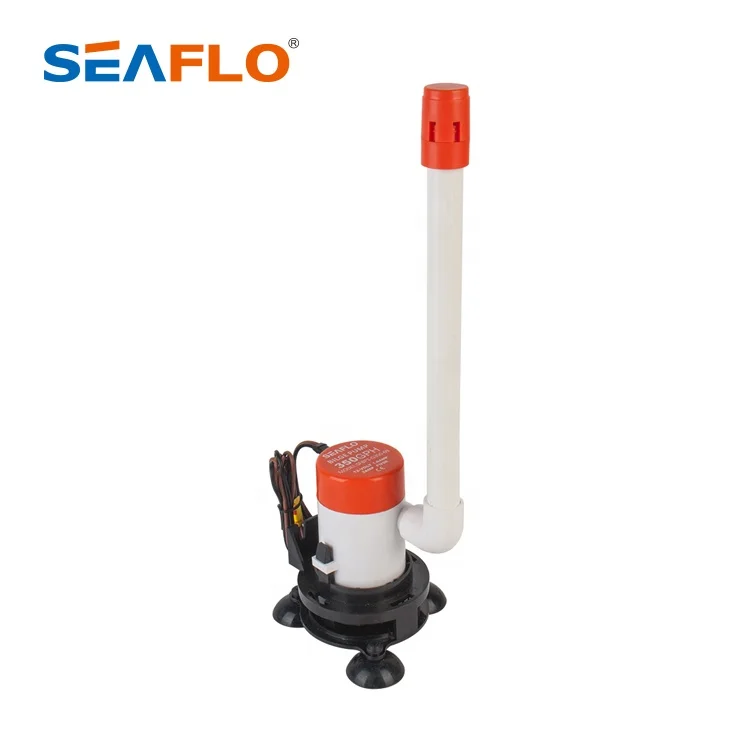 SEAFLO-Kit de système de pompe d'aération avec tête de pulvérisation réglable, aérateur d'appât, base de crépine Snap-off, LivPS-Aération