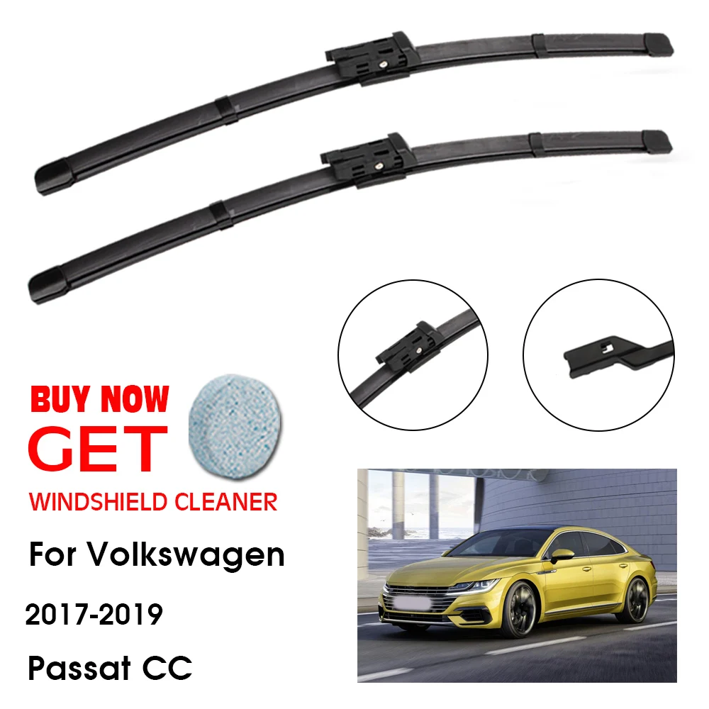 

Car Wiper For Volkswagen Passat CC 25"+19" 2017-2019 Front Window Washer Windscreen Windshield Wipers Blades Accessories