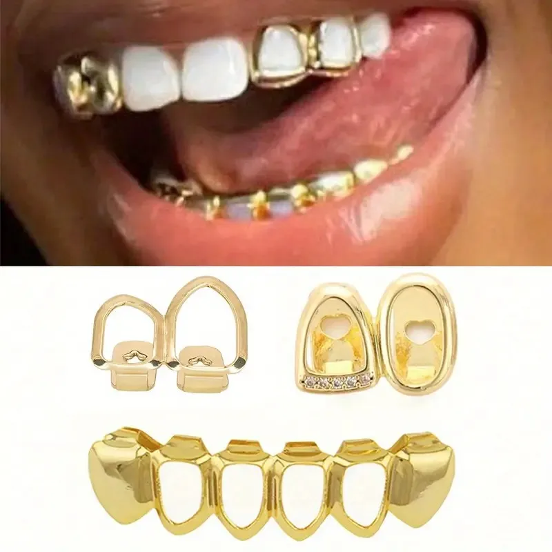 1 Set Of Side Teeth Three-Piece Combo Braces, New Hip-Hop Accessories From Griz