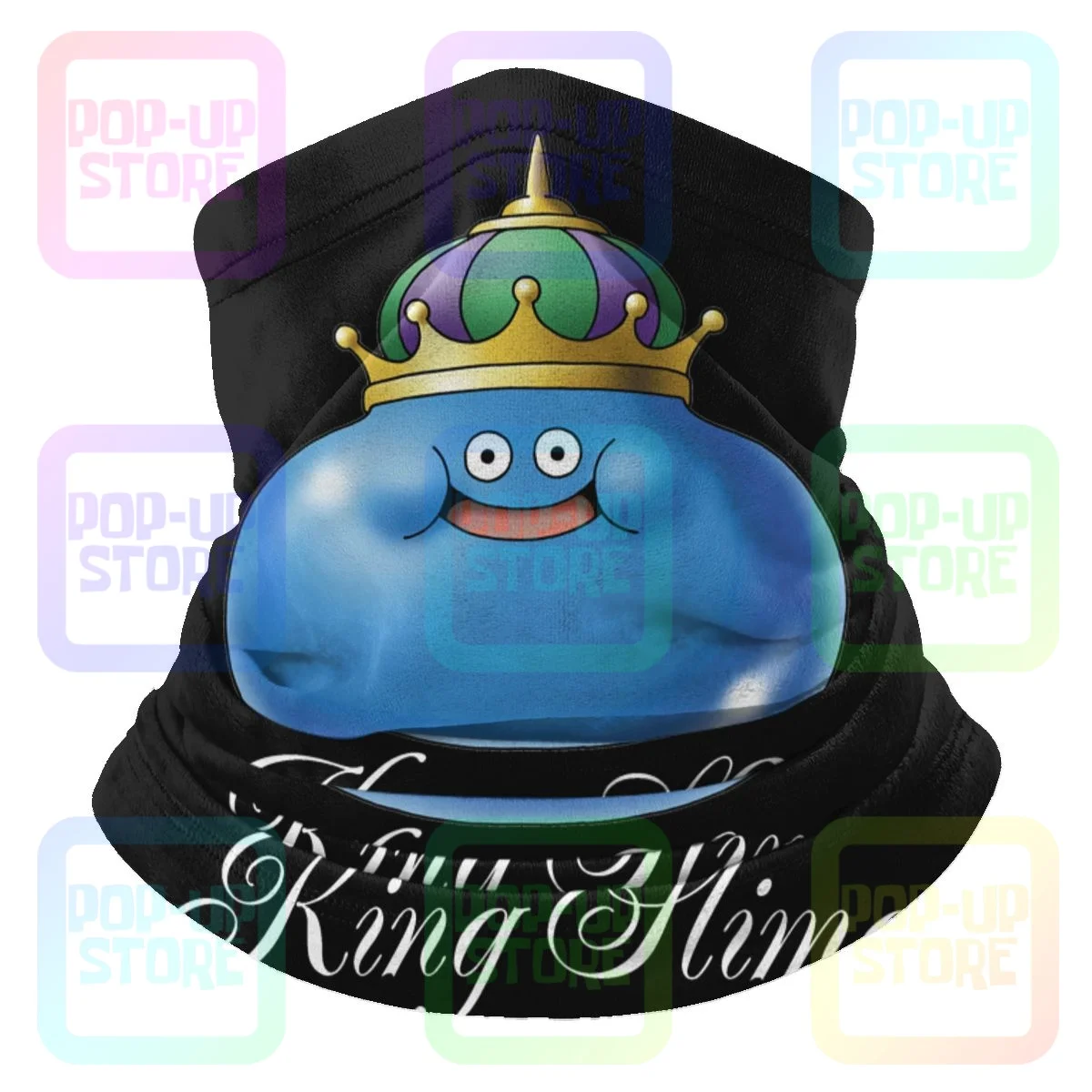 

Dragon Quest King Slime Microfiber Neck Gaiter Bandana Scarf Hiking Camping Neck Warmer