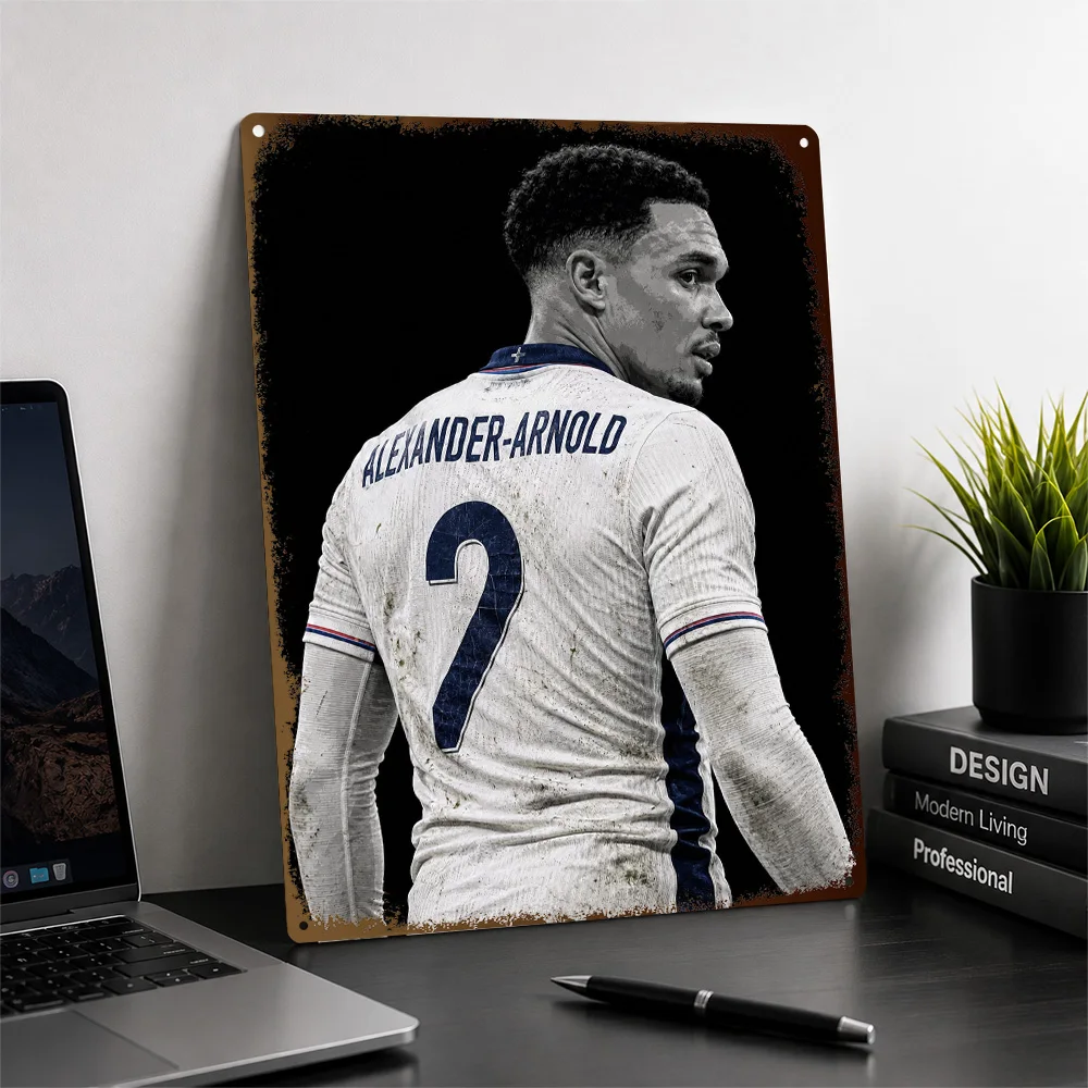 Trent Alexander-Arnold Football Aluminum Poster Customized Metal Tin Sign Matchday Hero Style Wall Art Made For Dedicated Fans