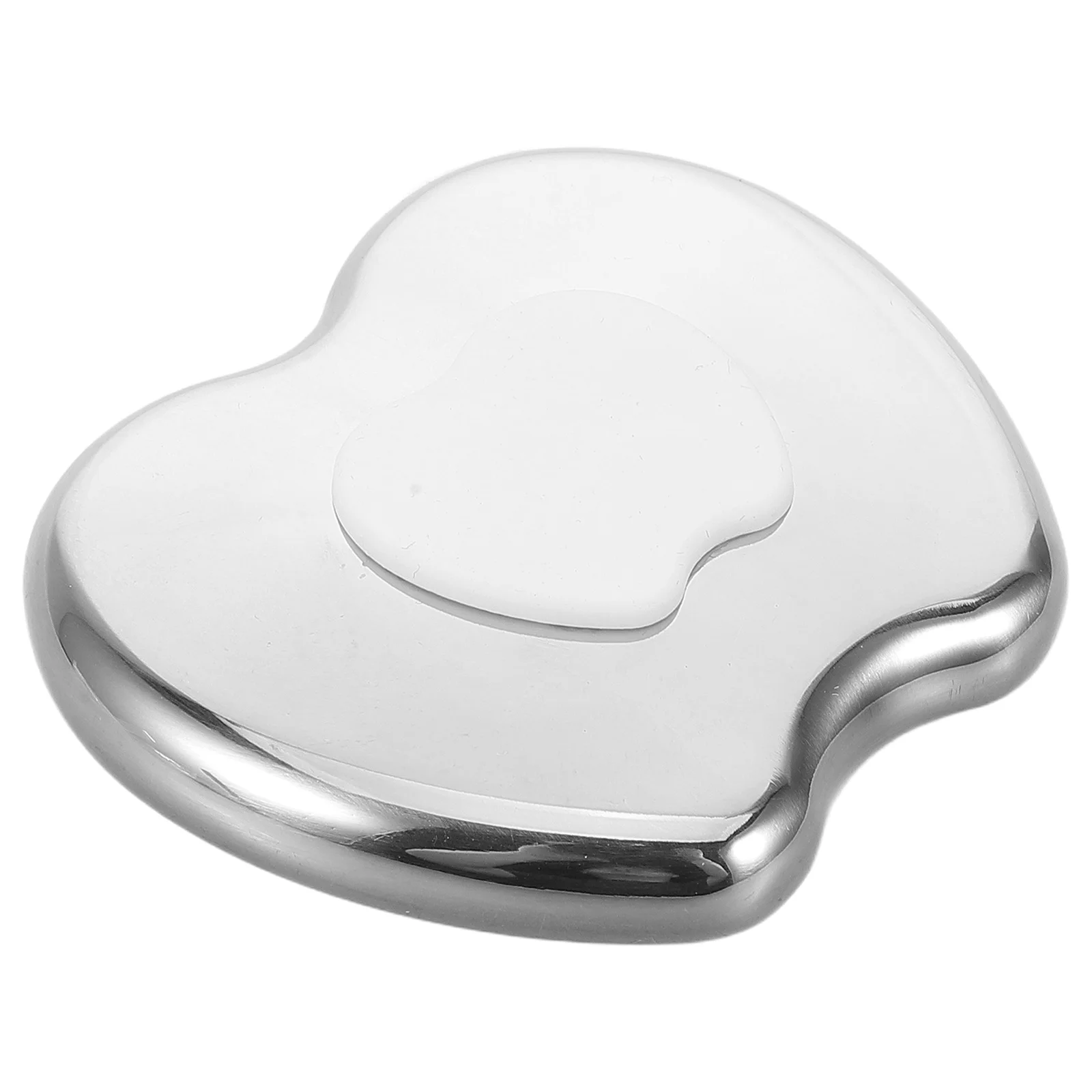 Stainless Steel Guasha Facial Massager Apple Shape Ergonomic Design Portable Face Scraping Board for Puffiness Reduction and