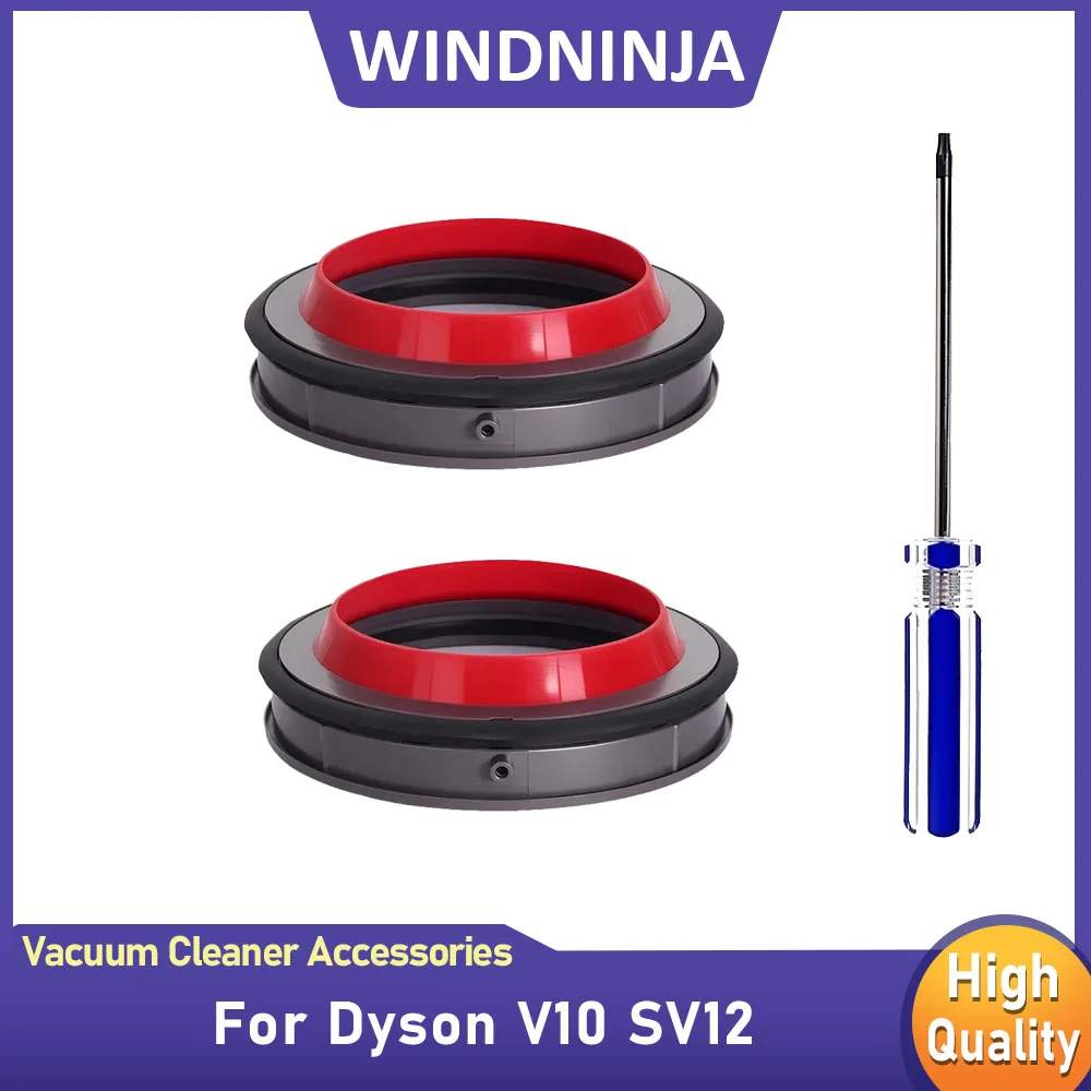 For Dyson V10 SV12 Vacuum Cleaner DustBin Top Fixed Sealing Ring Accessories Dust Bucket Sealing Ring with T8 Screwdriver Tool