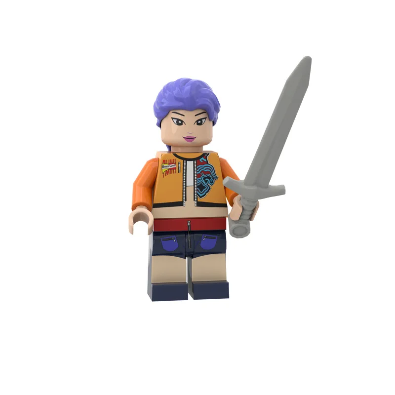 Figurki Kpop Demon Hunters Mini Action Figure Klocki Konstrukcyjne Zabawki Gadżety Dekoracja Biurka Kolekcja Figurki Zabawki Prezent na Boże Narodzenie