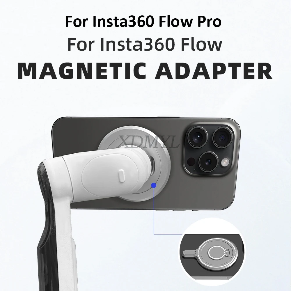 Magnetyczny zacisk do telefonu MagSafe podstawa adaptera do Insta360 Flow/Insta360 Flow Pro uchwyt rozszerzający uchwyt uchwyt akcesoria do gimbala