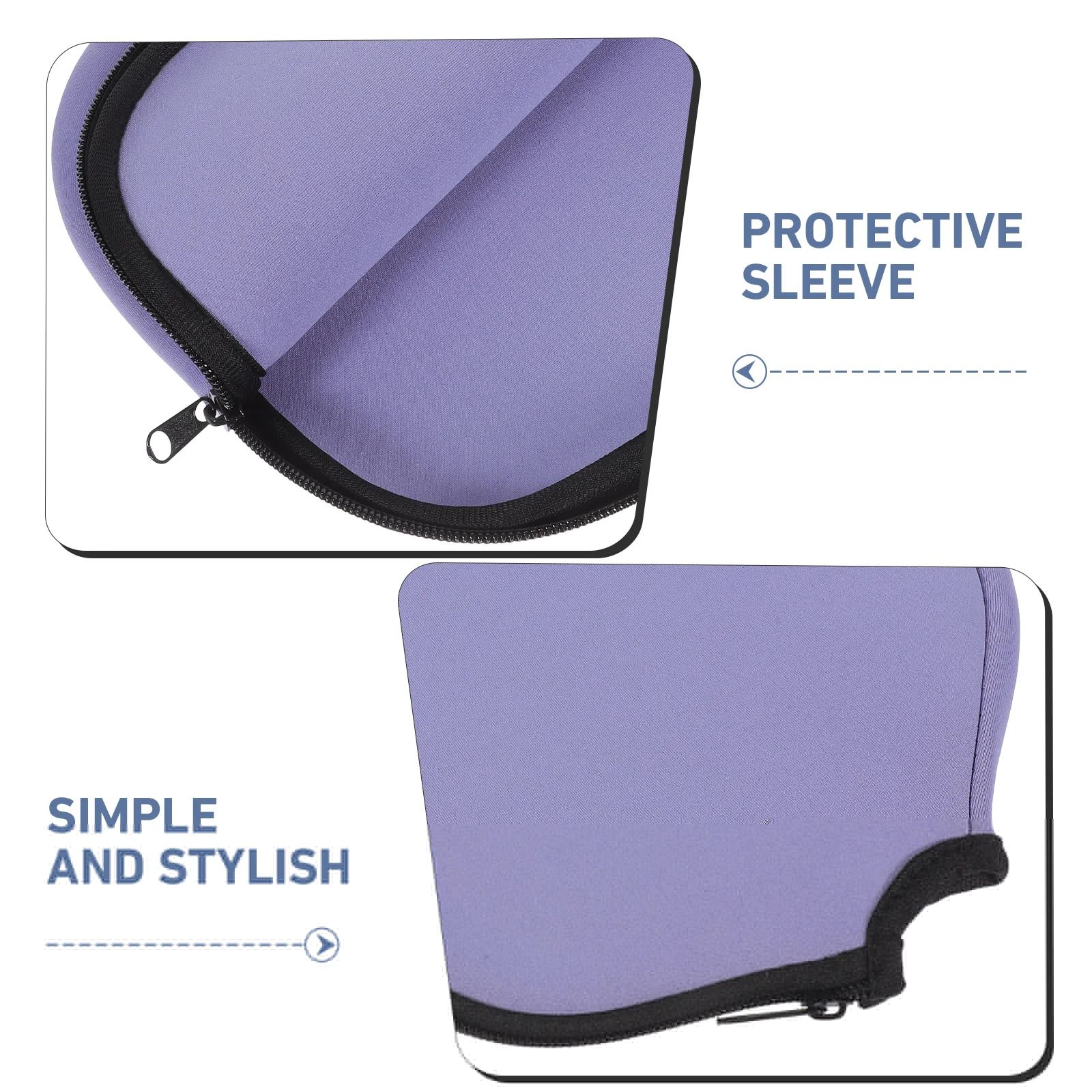 

Racket Cover Table Tennis Balls Protector Neoprene Reusable Bag Purple Smooth Zipper Storage Case Protect Racket